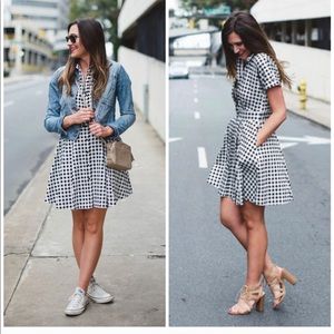 NWT Cece by Cynthia Steffe Gingham Shirt Dress
